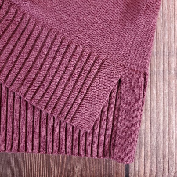 Eileen Fisher Womens XL Extra Fine Merino Wool V-Neck Box Top Sweater Purple - Picture 7 of 12